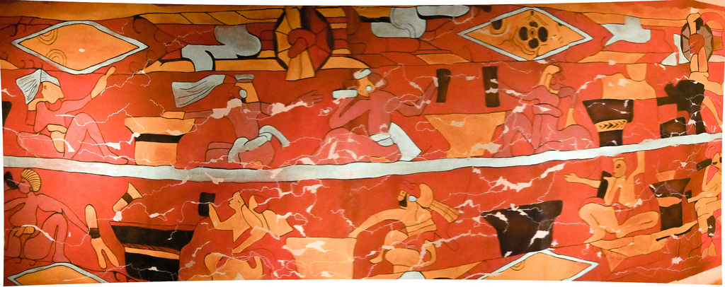 mural bebedores del pulque cholula