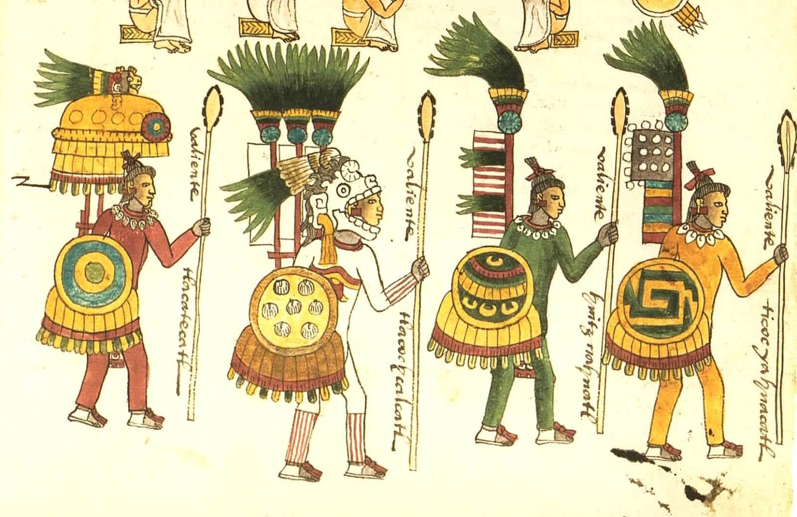 guerreros aztecas códice mendoza