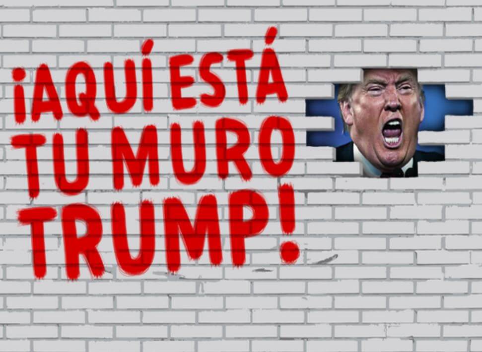 mexicanos contruiran muro campana trump