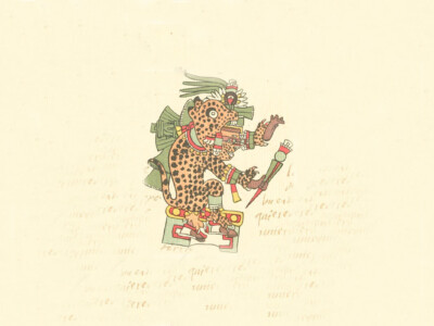 Imagen de dios jaguar para ilustrar el cuento de borges la escritura de dios