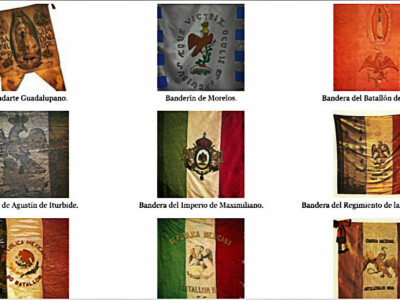 historia banderas de mexico