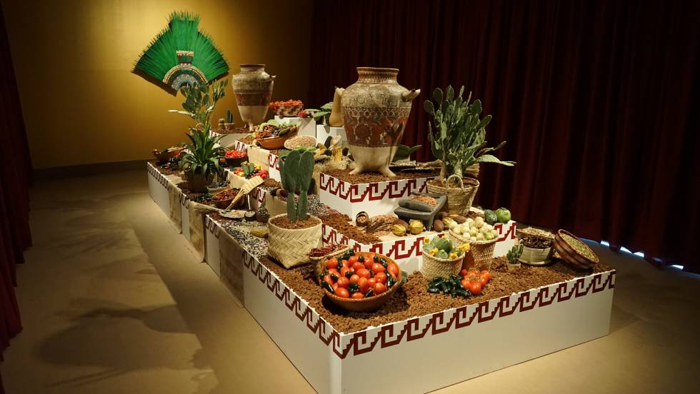 moctezuma-mesa-banquete-hernan-cortes-comida-prehispanica